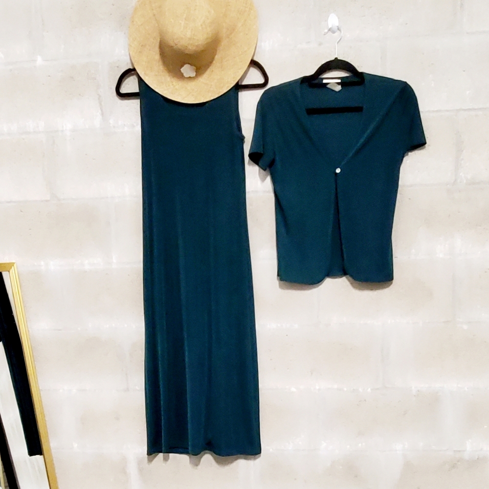 SOULMATES • Vintage 2 piece knee length dress set